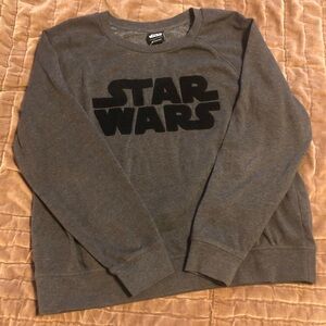 Comfy Grey Star Wars sweater, worn once, excellent condition, good for fans!